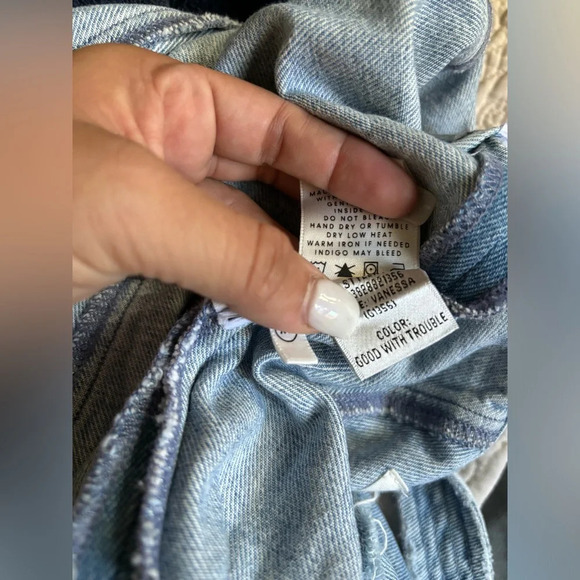 GRLFRND Vanessa denim halter neck mini dress, size XS - Picture 4 of 5